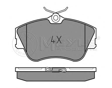 Комплект тормозных колодок, дисковый тормоз MEYLE 025 214 7919