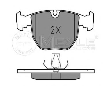 Комплект тормозных колодок, дисковый тормоз MEYLE 025 214 8619