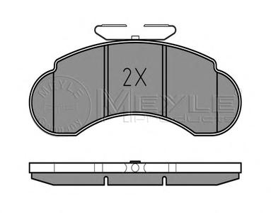 Комплект тормозных колодок, дисковый тормоз MEYLE 025 215 7314