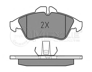 Комплект тормозных колодок, дисковый тормоз MEYLE 025 215 7620