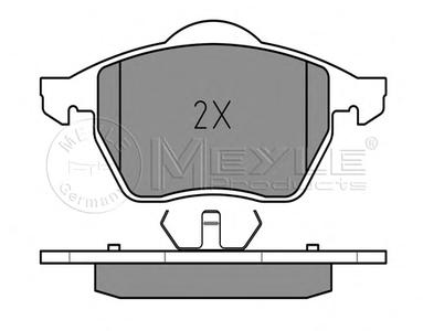 Комплект тормозных колодок, дисковый тормоз MEYLE 025 216 2419