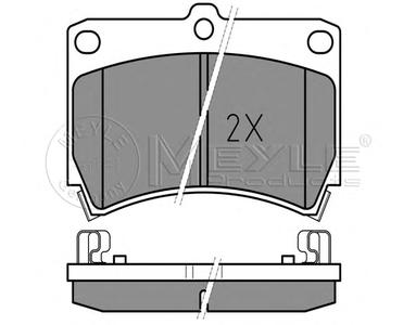 Комплект тормозных колодок, дисковый тормоз MEYLE 025 216 5415/W
