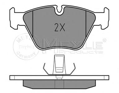 Комплект тормозных колодок, дисковый тормоз MEYLE 025 216 7720