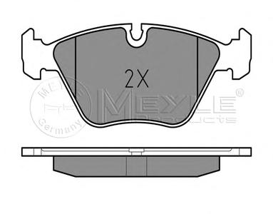 Комплект тормозных колодок, дисковый тормоз MEYLE