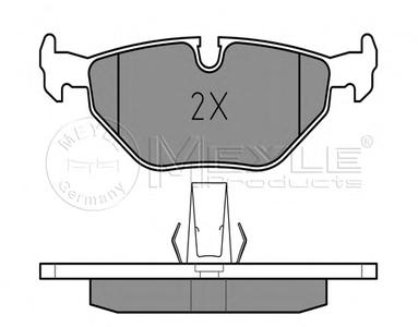 Комплект тормозных колодок, дисковый тормоз MEYLE 025 216 9117