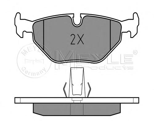 Комплект тормозных колодок, дисковый тормоз MEYLE