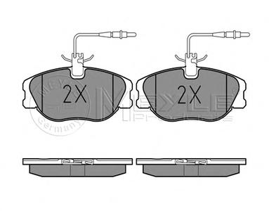 Комплект тормозных колодок, дисковый тормоз MEYLE 025 218 0119/W
