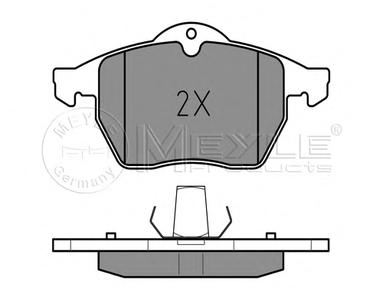 Комплект тормозных колодок, дисковый тормоз MEYLE 025 218 2919