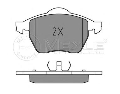 Комплект тормозных колодок, дисковый тормоз MEYLE 025 218 4819