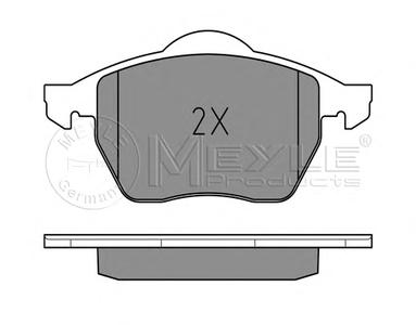 Комплект тормозных колодок, дисковый тормоз MEYLE