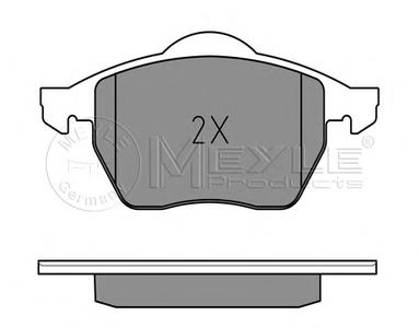 Комплект тормозных колодок, дисковый тормоз MEYLE