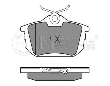 Комплект тормозных колодок, дисковый тормоз MEYLE 025 218 6115