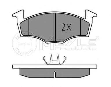 Комплект тормозных колодок, дисковый тормоз MEYLE