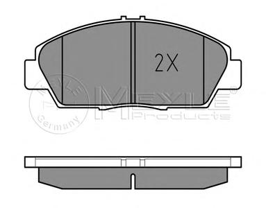 Комплект тормозных колодок, дисковый тормоз MEYLE