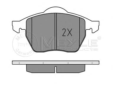 Комплект тормозных колодок, дисковый тормоз MEYLE