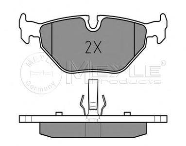 Комплект тормозных колодок, дисковый тормоз MEYLE 025 219 3417