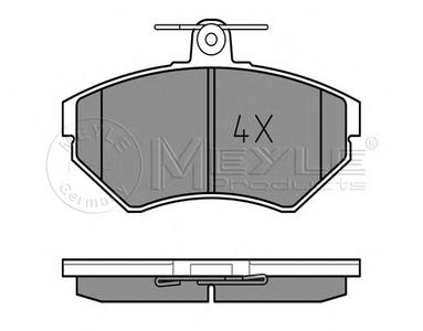 Комплект тормозных колодок, дисковый тормоз MEYLE 025 219 4516