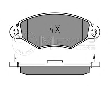 Комплект тормозных колодок, дисковый тормоз MEYLE 025 219 8018