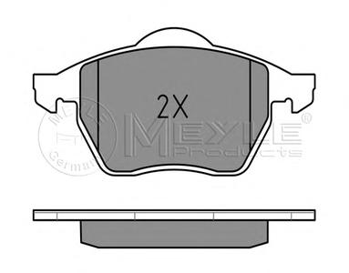 Комплект тормозных колодок, дисковый тормоз MEYLE