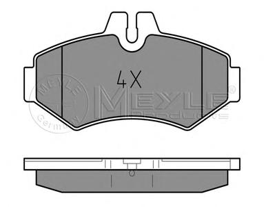 Комплект тормозных колодок, дисковый тормоз MEYLE 025 230 2118