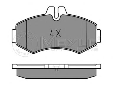 Комплект тормозных колодок, дисковый тормоз MEYLE 025 230 2220