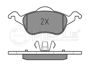 Комплект тормозных колодок, дисковый тормоз MEYLE 025 231 5419