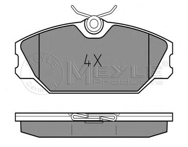 Комплект тормозных колодок, дисковый тормоз MEYLE 025 231 7218