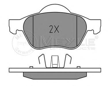Комплект тормозных колодок, дисковый тормоз MEYLE 025 232 1518