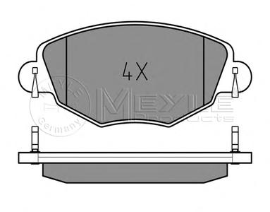 Комплект тормозных колодок, дисковый тормоз MEYLE 025 232 7918