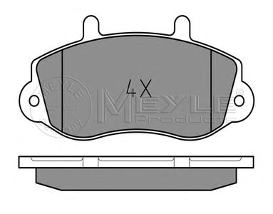 Комплект тормозных колодок, дисковый тормоз MEYLE 025 233 0218