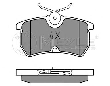 Комплект тормозных колодок, дисковый тормоз MEYLE 025 233 5314
