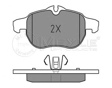 Комплект тормозных колодок, дисковый тормоз MEYLE 025 234 0220