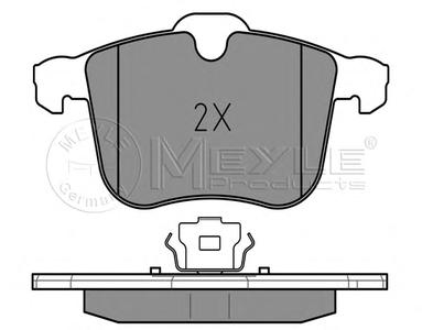 Комплект тормозных колодок, дисковый тормоз MEYLE