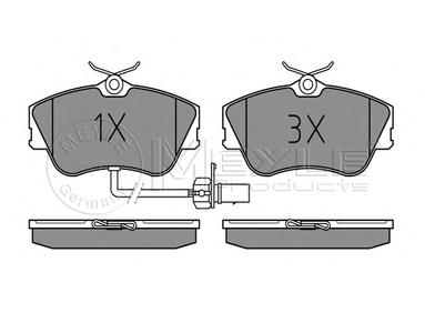 Комплект тормозных колодок, дисковый тормоз MEYLE 025 234 4519/W