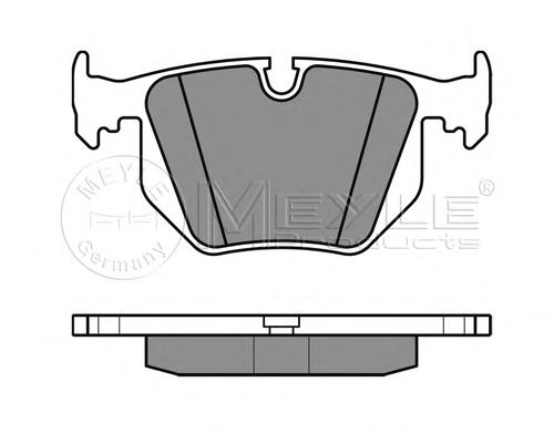 Комплект тормозных колодок, дисковый тормоз MEYLE