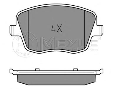 Комплект тормозных колодок, дисковый тормоз MEYLE 025 235 8118/W