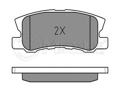 Комплект тормозных колодок, дисковый тормоз MEYLE 025 235 8216