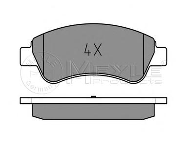 Комплект тормозных колодок, дисковый тормоз MEYLE 025 235 9919