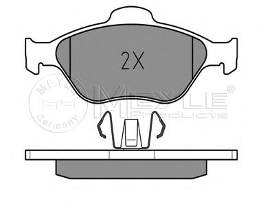 Комплект тормозных колодок, дисковый тормоз MEYLE 025 236 0418