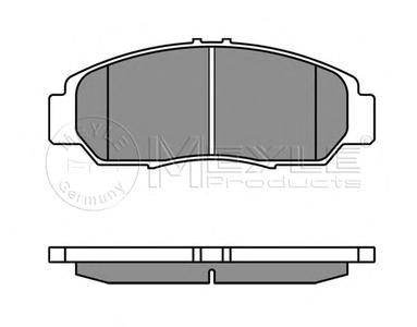 Комплект тормозных колодок, дисковый тормоз MEYLE 025 237 2916/W