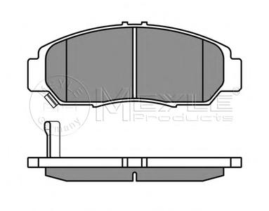Комплект тормозных колодок, дисковый тормоз MEYLE