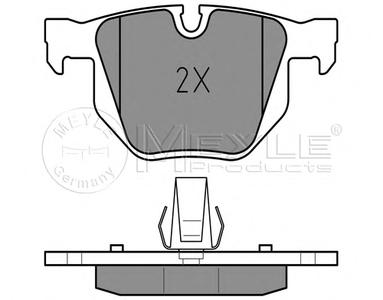 Комплект тормозных колодок, дисковый тормоз MEYLE 025 237 3217