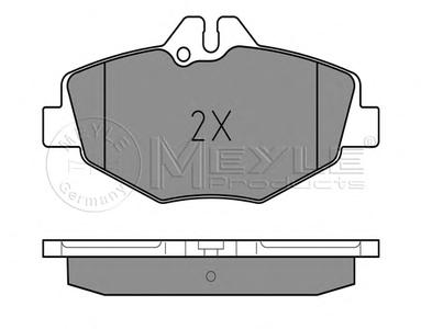 Комплект тормозных колодок, дисковый тормоз MEYLE