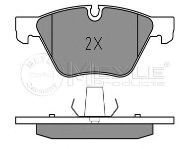 Комплект тормозных колодок, дисковый тормоз MEYLE 025 237 9420