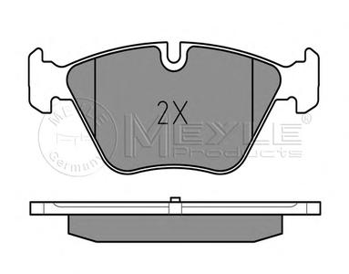 Комплект тормозных колодок, дисковый тормоз MEYLE