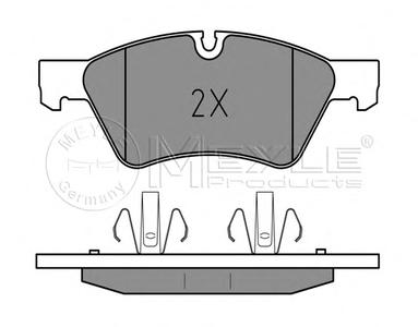Комплект тормозных колодок, дисковый тормоз MEYLE 025 239 2221