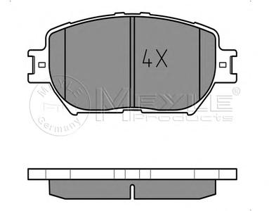 Комплект тормозных колодок, дисковый тормоз MEYLE 025 239 2817