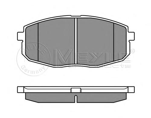 Комплект тормозных колодок, дисковый тормоз MEYLE