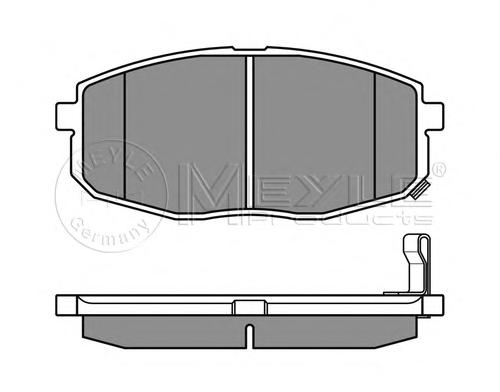 Комплект тормозных колодок, дисковый тормоз MEYLE