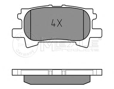 Комплект тормозных колодок, дисковый тормоз MEYLE 025 239 6715